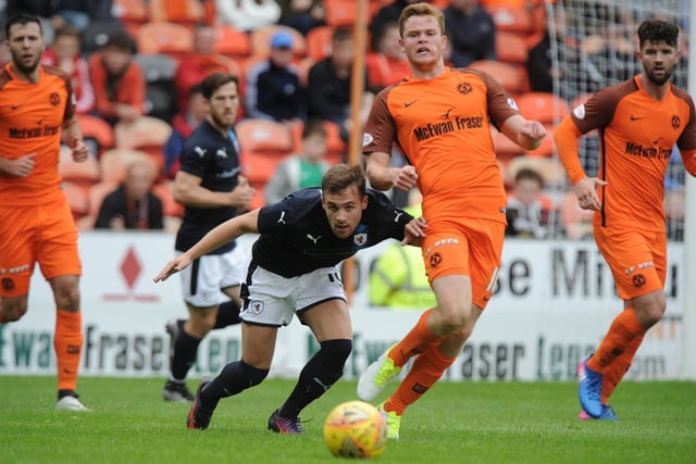 July 15, 2017: Dundee United 2-0 Raith Rovers. Lewis Vaughan (pictured) can't stop United winning this League Cup group tie thanks to goals by Paul McMullan and James Keatings (penalty) (Pic George Mcluskie)