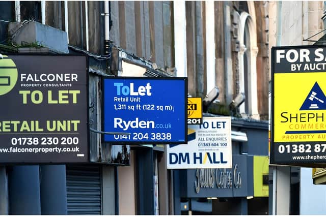 To Let signs can be seen across the High Street (pic: Fife Photo Agency)