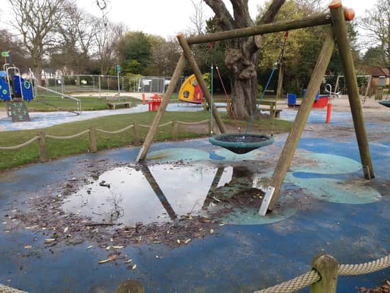 Outdoor play facilities are being closed to help reduce the spread of COVID-19.