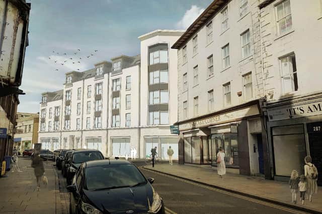 Designs for new housing development at 251 High Street, Kirkcaldy