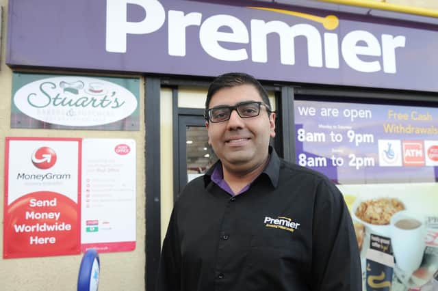 Faraz Iqbal manager of Premier Local store (Pic: George McLuskie)