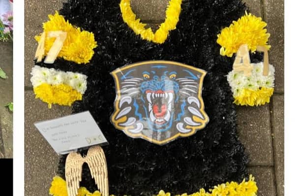 The flowers sent from the fans group from Fife to Nottingham (Pic: Fife Flyers Unofficial Supporters Club)