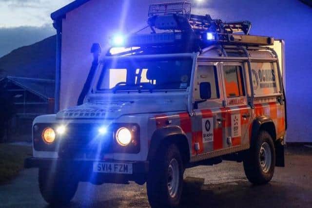 Ochils Mountain Rescue Team was called out yesterday evening by Police Scotland to assist the Scottish Ambulance Service in evacuating a casualty that had taken a fall in the Benarty area of Fife.