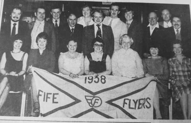 Members of the now-resurrected Fife Flyers Supporters Club at a dance in Anthony’s Hotel in Kirkcaldy back in 1982.