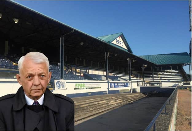 John Sim says that prospective new owners plan to upgrade Stark's Park stadium (also pictured)
