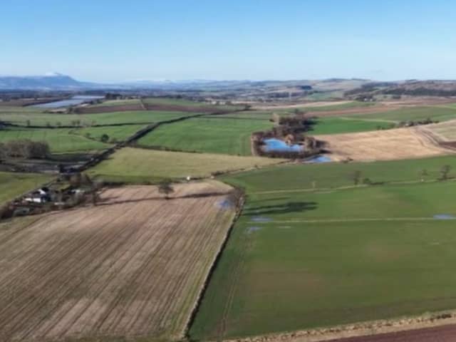 The site to the north west of Cupar which is set to house a solar farm.(Pic: Submitted)