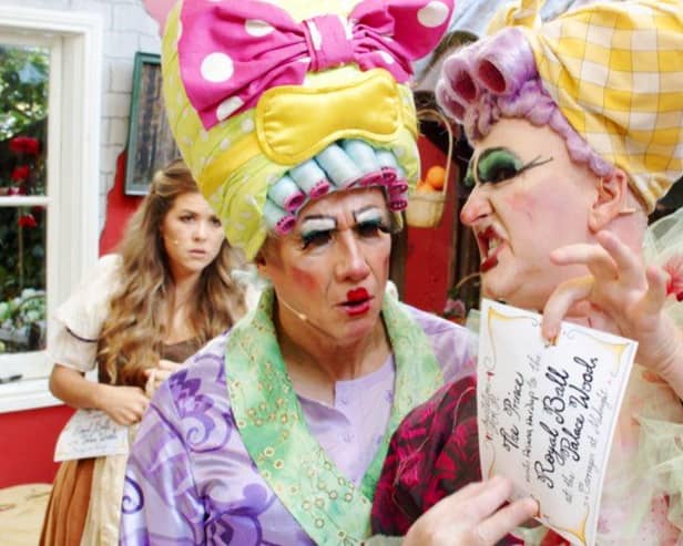 Peter Duncan and Adam Price as the Ugly Sisters