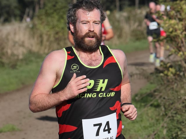 Jordy Hutt was 38th in 18:13 at Fife Athletic Club’s 2026 Giffordtown 5K near Ladybank on Sunday (Photo: Pete Bracegirdle)
