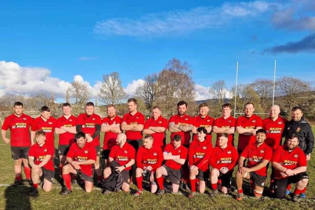 Winning Glenrothes squad after seeing off Aberfeldy in quarter-final