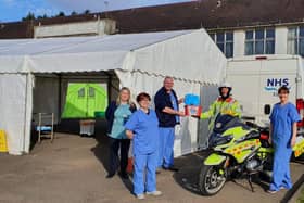 The charity Blood Bikes Scotland has been transporting tests between Cameron Hospital and the labs in Kirkcaldy