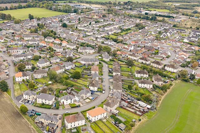 An aerial view of Thornton | Pic Fife Council