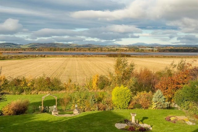 The property overlooks the River Tay.