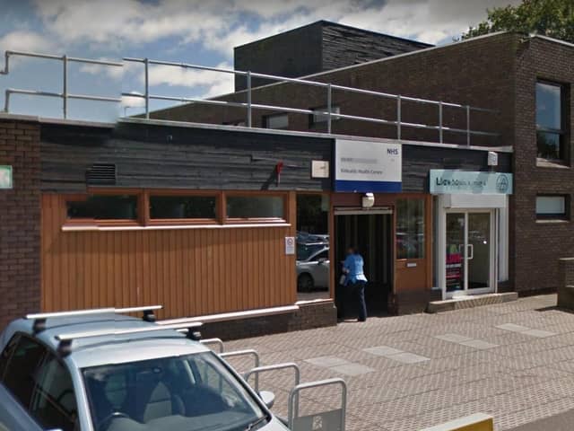 Kirkcaldy Health Centre and neighbouring Well Pharmacy are to be closed all week due to urgent gas works.  (Pic: Google Maps)