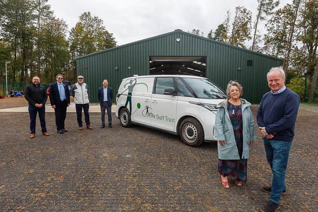 At the depot with officials are Cllrs Linda Erskine and John Beare | Pic Fife Council