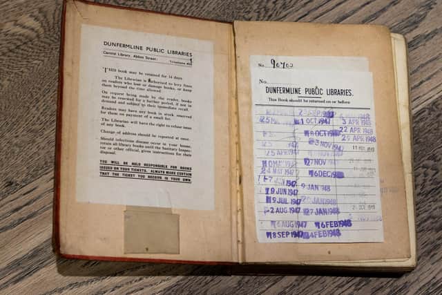 The book returned to the Fife library after more than 70 years (Pic: OnFife)