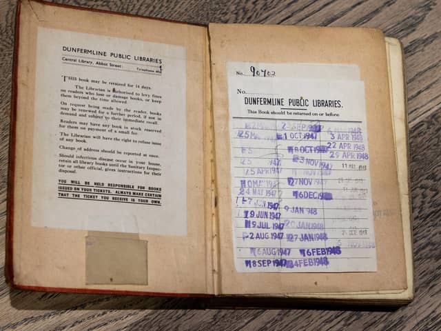 The book returned to the Fife library after more than 70 years (Pic: OnFife)