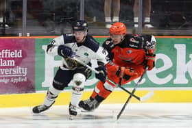 Ben Solder in action against Sheffield Steelers | Pic Hayley Roberts