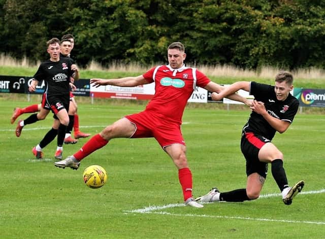 Action from Saturday's win for Glenrothes (Pic: John Stevenson)