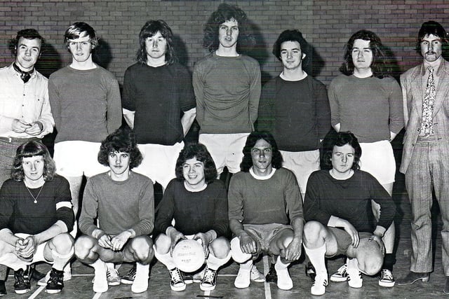Some of those who took part in a marathon five-a-side football tournament at the Cosmos Centre, St Andrews in the early ‘70s.
