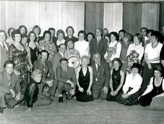 Glenrothes Amateur Swimming Club held their annual dinner and dance and presentation of trophies at the Laurel Bank Hotel, Markinch in 1975.