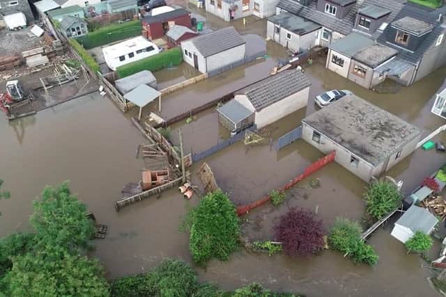 Cardenden flooded after the torrential rainstorm  (Pic: George Zielinski)
