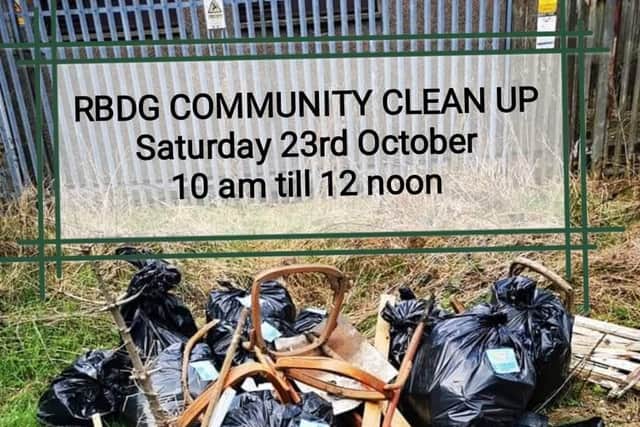 The clean-up will be held this Saturday.