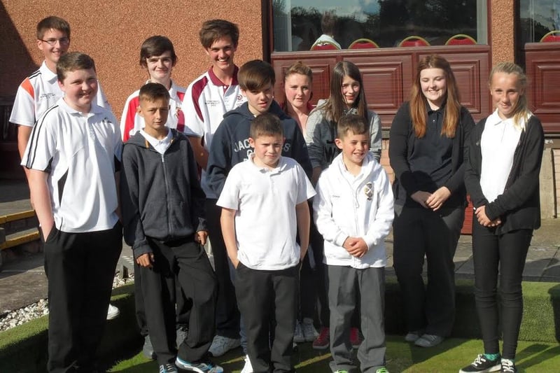 Markinch Bowling Club’s young members pictured in 2009. The picture first appeared in the Glenrothes Gazette