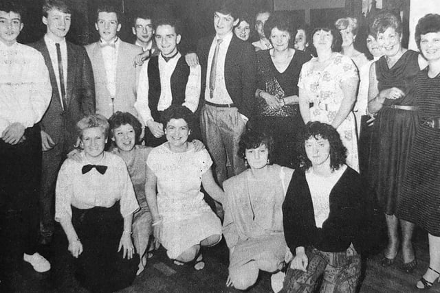 Staff at the Kirkcaldy branch of Safeway are pictured on a night out back in 1986.