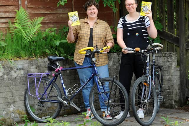 The couple will be biking around the town delivering copies on publication day this Thursday. Pic: Fife Photo Agency