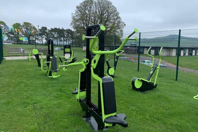 The new gym equipment.