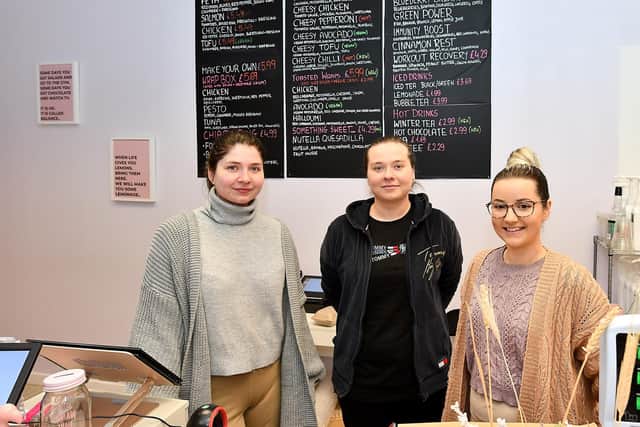 Planet Foodie  co-owner Wiktoria, co-owner Paulina Plota & Martyna (Pic: Fife Photo Agency)
