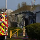 The fire caused significant damage to the unit at Frances Industrial Estate (Pic: Cath Ruane)