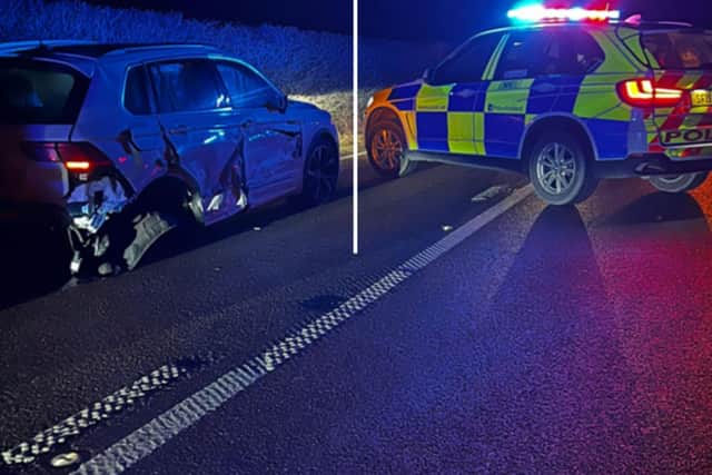 Police attended a three-vehicle crash in Cupar last night, and reported one driver for dangerous driving.