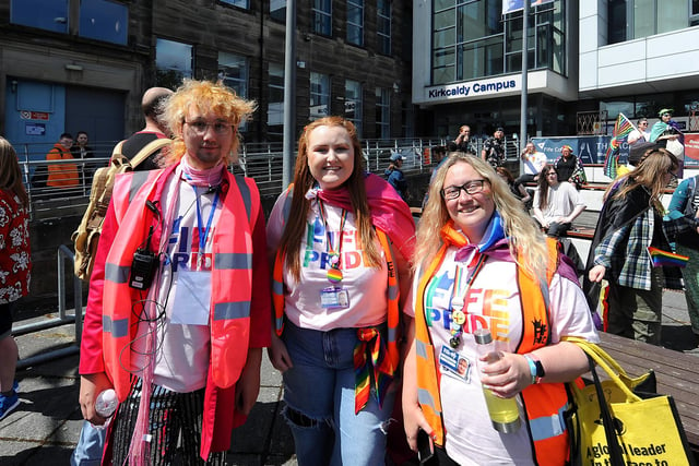 Saturday's Pride parade started at Fife College's St Brycedale Campus.
