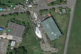 A satellite image of the site (PIc: Submitted)