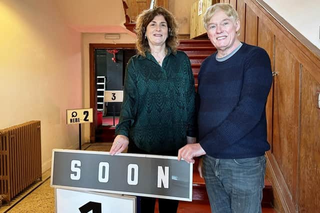 John Murray and Mandy Hunter launch the cinema crowdfunder at the Kings Live Lounge