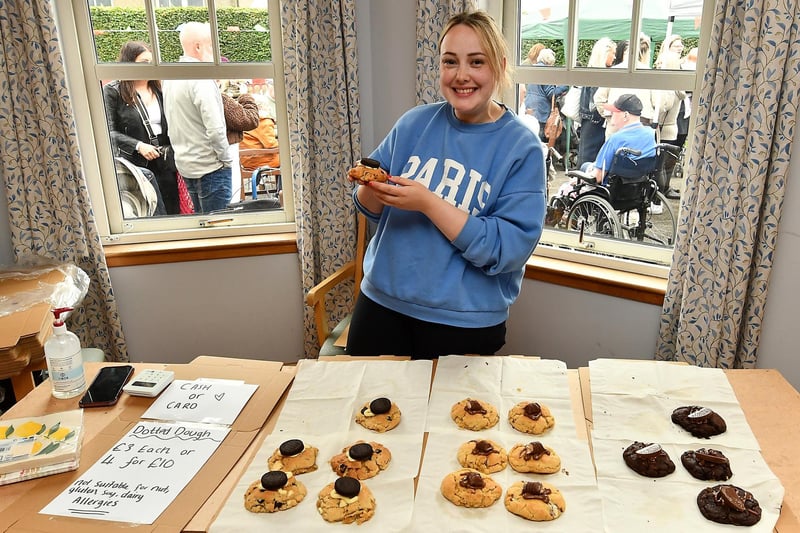 Ailie Morrison of Dotted Dough raised funds by selling cookies