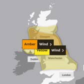 An amber weather warning for wind is in place for much of Scotland as Storm Dudley approaches