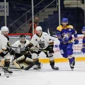 Chris Lawrence in action for Fife Flyers against one of his former clubs, Nottingham Panthers I(Pic: Jillian McFarlane)