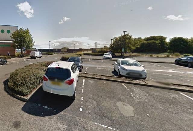 The current car park which will be made larger to serve both the new station and the swimming pool.  (Pic: Google Maps)