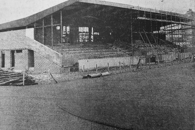 Warout Stadium in Glenrothes was nearing completion in January 1972.
Glenrothes Juniors will move in and use it as their home base from the following season.