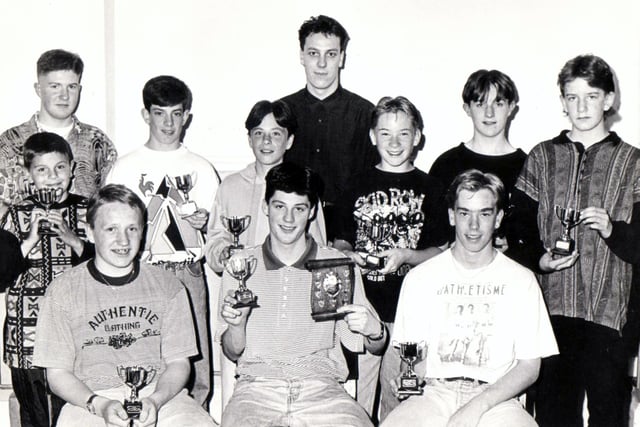 Kirkcaldy Ice Hockey Club Junior Development award winners 1990