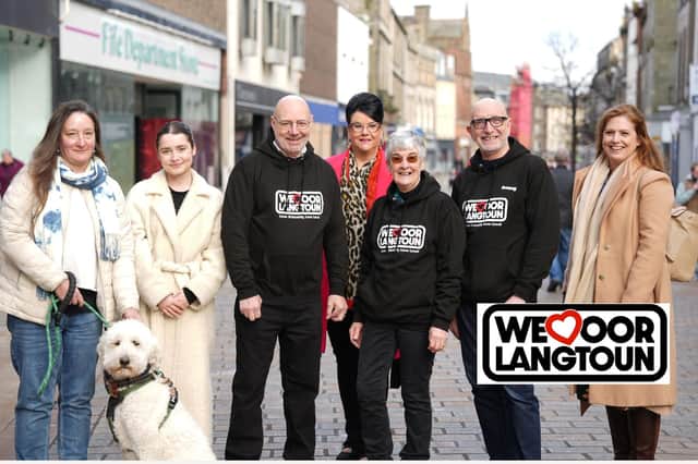 The Love Oor Lang Toun team with Amanda Allan (back centre) (Pic: Cath Ruane)