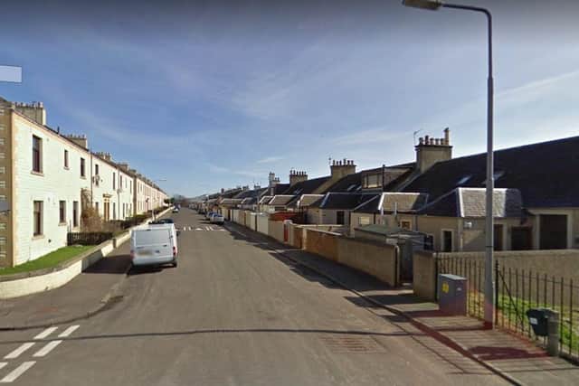 Officers were called to a house in Whyte Rose Terrace in Methil