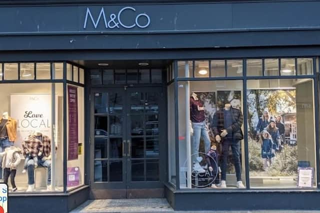 The store in South Street, St Andrews is one of two branches of M&Co in Fife that will close.