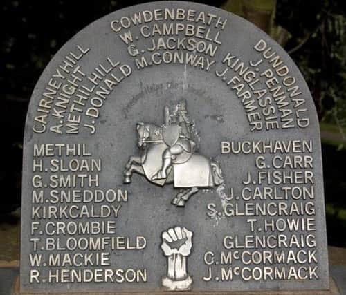The memorial in Kirkcaldy (Pic: Submitted)