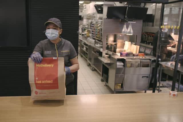 Staff at McDonald's are adapting to new working practices