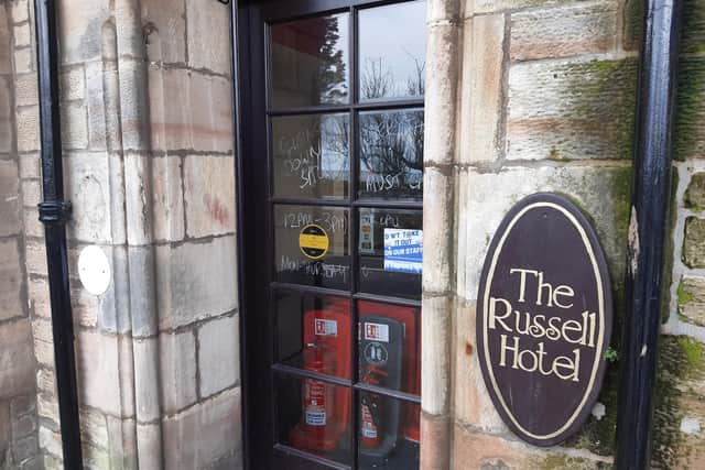 The now closed Russell Hotel in St Andrews