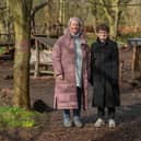 Professor Dame Sally Mapstone and Keri Ivins at the gardens (Pic: Submitted)