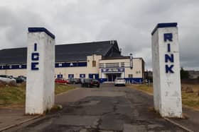 The familiar pillars at the entrance to Fife Ice Arena (Pic: Scott Louden)